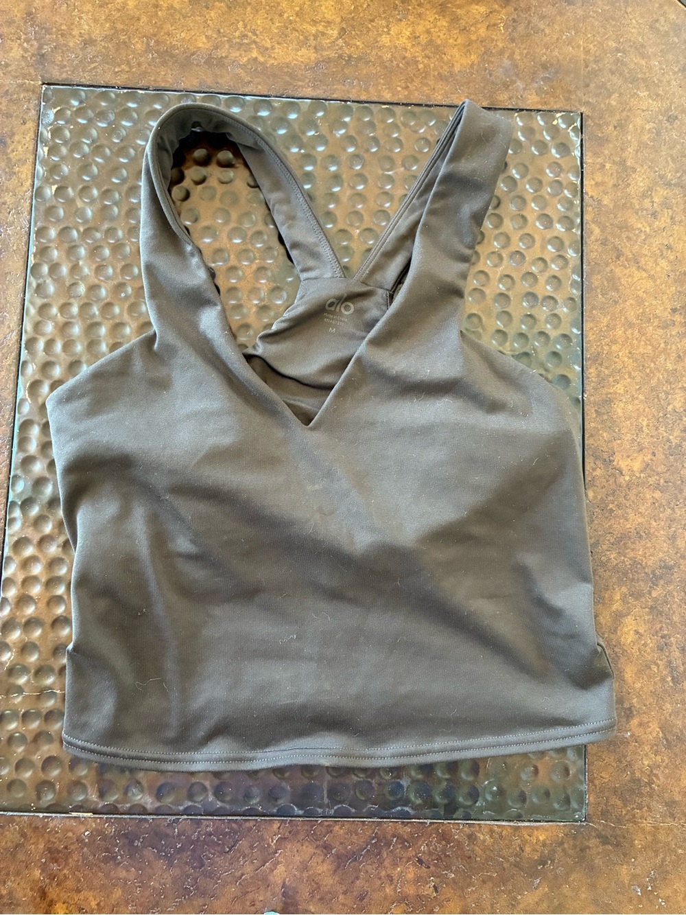 Alo yoga espresso brown tank
